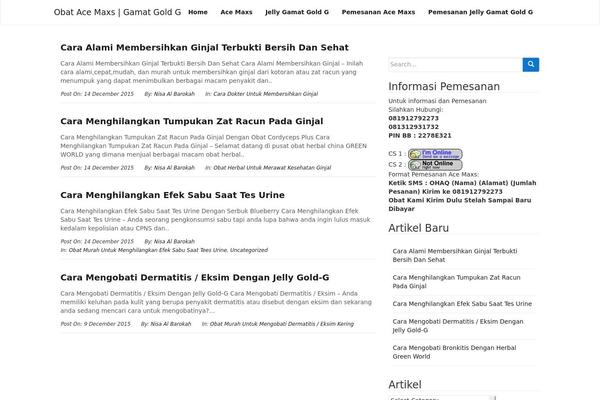 Arwana theme site design template sample