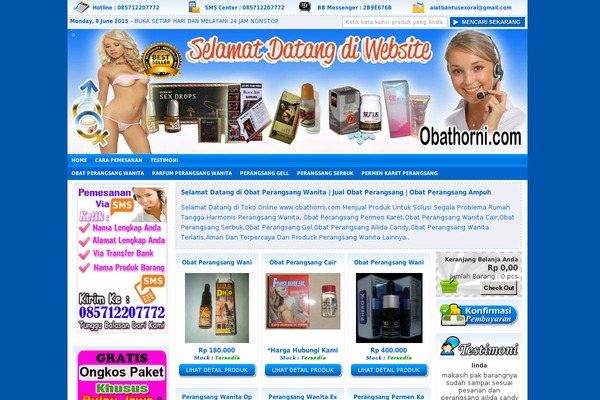 obathorni.com site used IndoStore