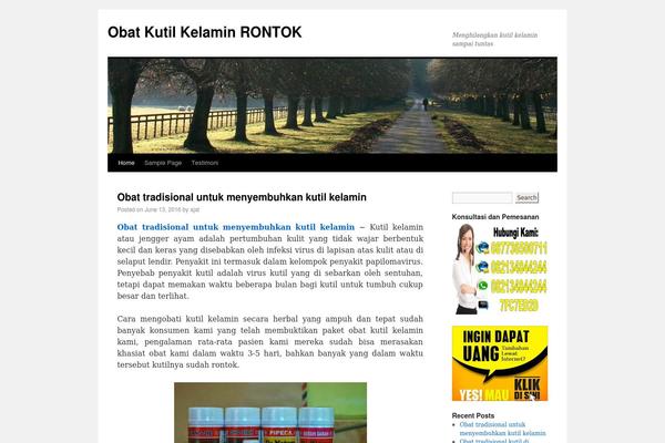 Twenty Ten theme site design template sample