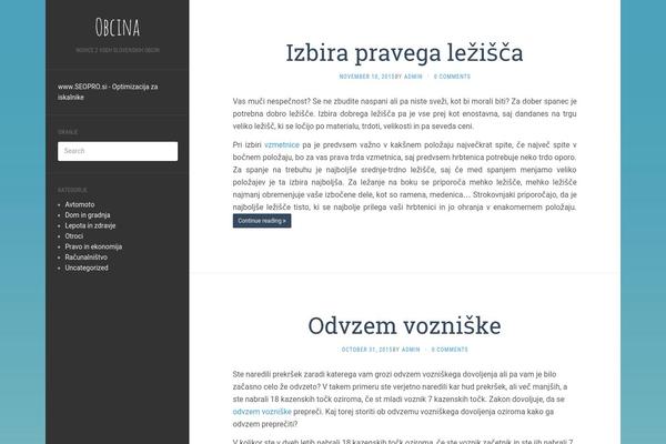 Flat theme site design template sample