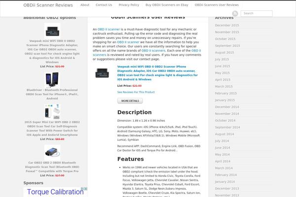 iPin theme site design template sample