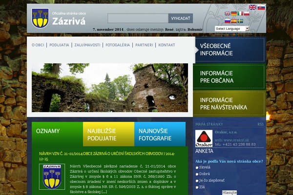 obeczazriva.sk site used Basic