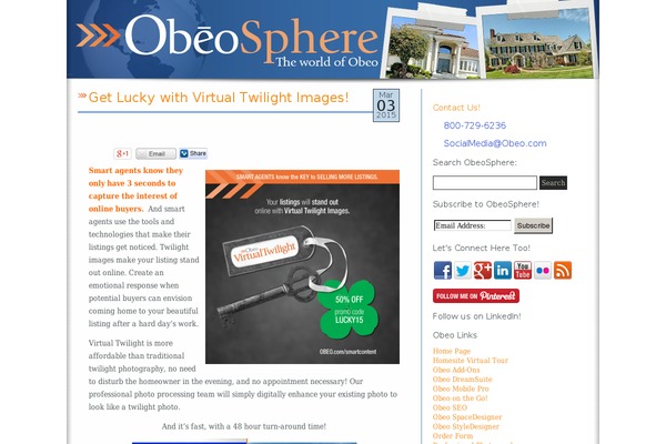 obeosphere.com site used Obeo-aurora
