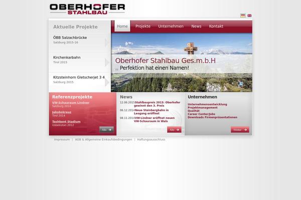 oberhofer-stahlbau.at site used Oberhofer