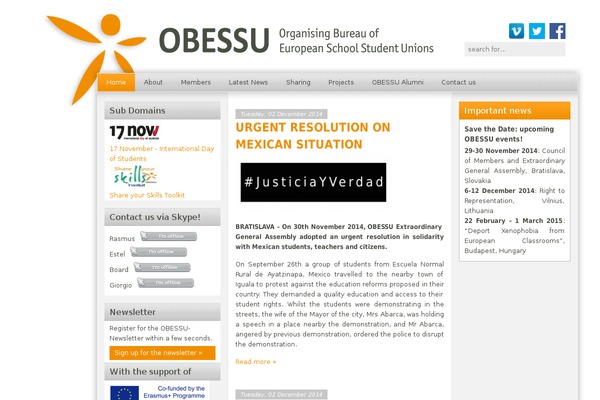 obessu.org site used Obessu