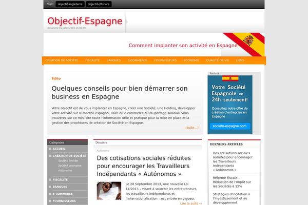 objectif-espagne.com site used Objespth