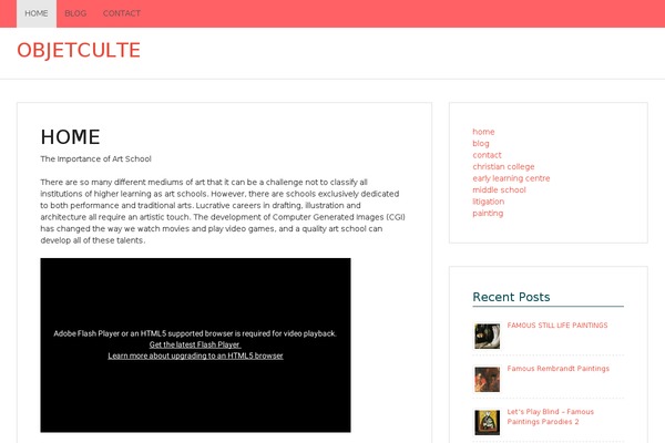 WordPress website example screenshot