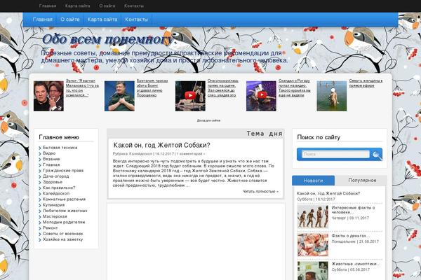 obovsemponemnogu.ru site used Sabrinaresponsive