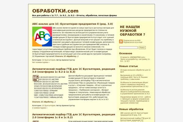 obrabotki.com site used Obrabotki