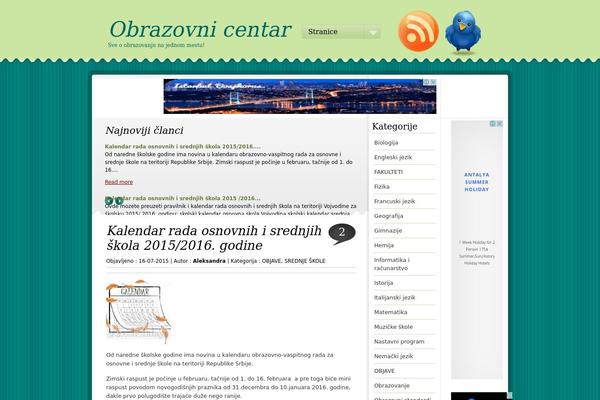 obrazovnicentar.com site used GreenTweet_Extend