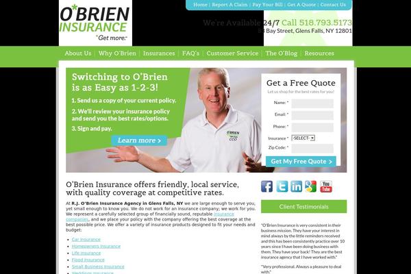 Obrien theme site design template sample