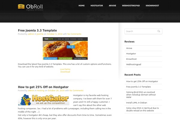 Rackhost theme site design template sample