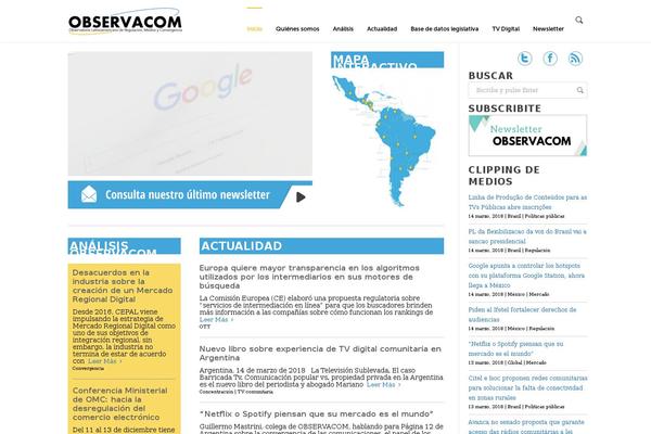 observacom.org site used Observatorio