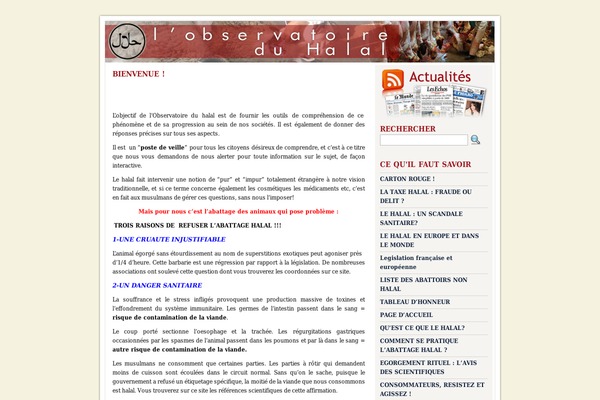 observatoireduhalal.com site used Observatoirehalal