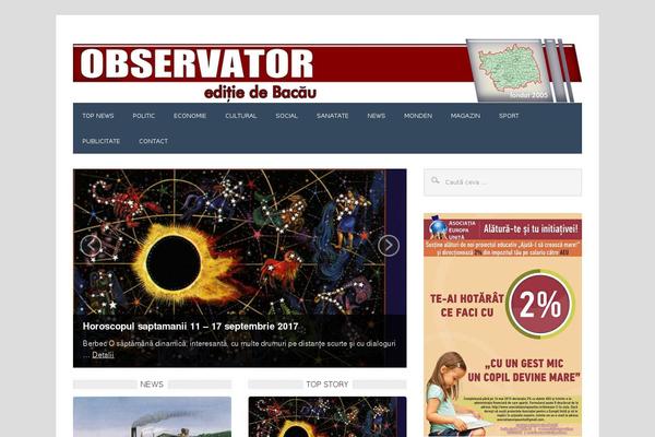 observatordebacau.ro site used Observator
