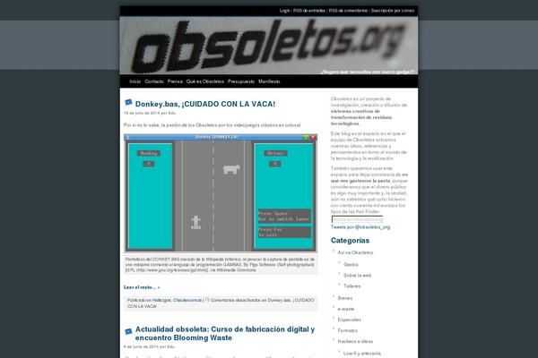 obsoletos.org site used Bueblog