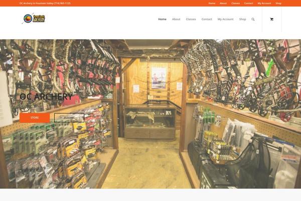 Enfold theme site design template sample