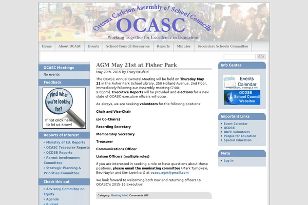 ocasc.ca site used Wp-multiflex-3-10