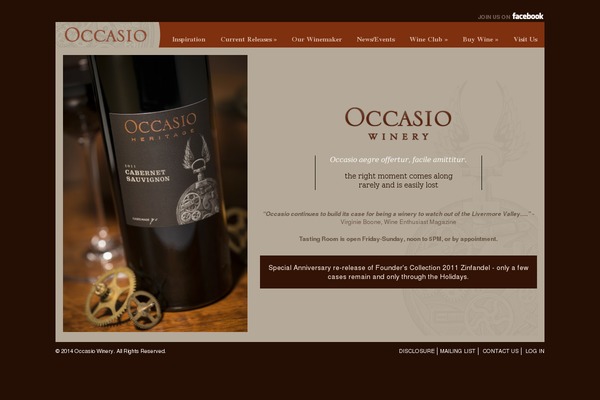 Occasio theme site design template sample
