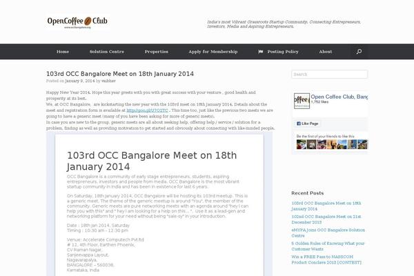 Vantage theme site design template sample