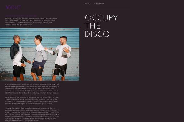 occupythedisco.com site used Occupythedisco1.2