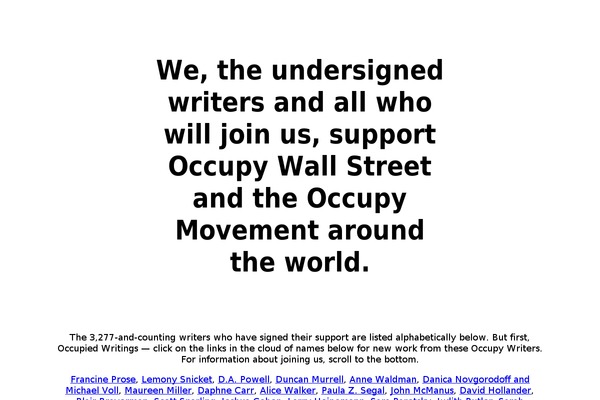 occupywriters.com site used Ow1