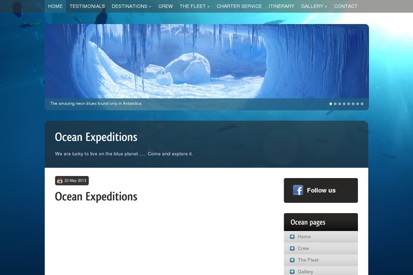 ocean-expeditions.com site used Enfold