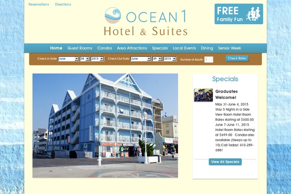 ocean1hotel.com site used D3corp