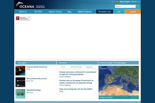 oceana.org site used Gp-oceana-multisite-child