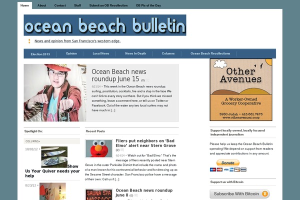 oceanbeachbulletin.com site used Mimbo