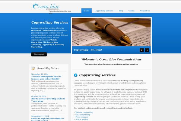 oceanbluecommunications.com site used Centizero