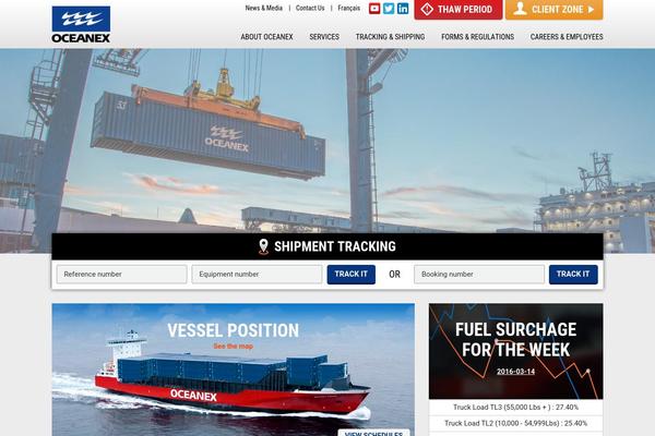 oceanex.com site used Oceanex
