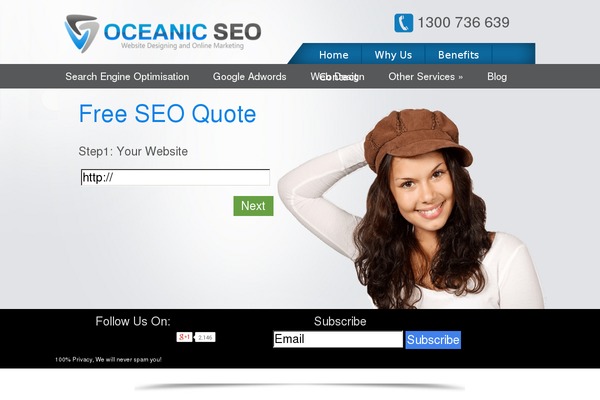 oceanicseo.com.au site used Oseo_theme