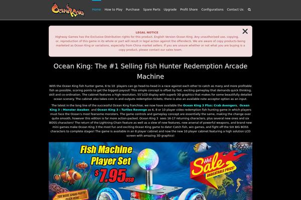 oceankingarcade.com site used Oceanking