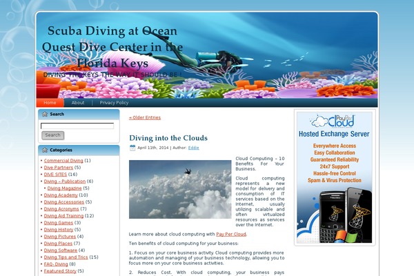 oceanquestdivecenter.com site used Scubadiving