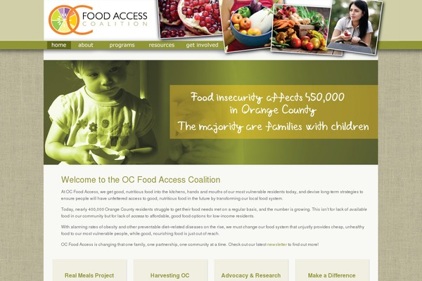 ocfoodaccess.org site used Ocfac