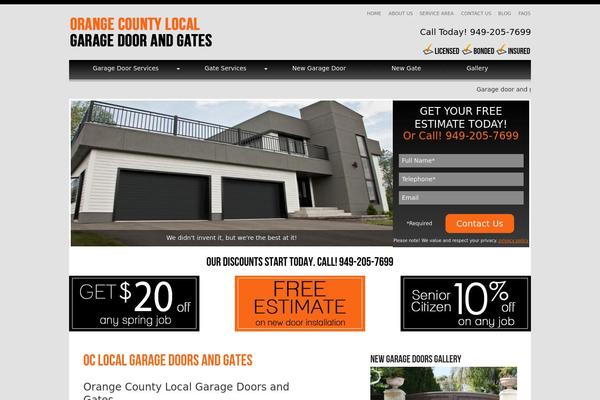 Default theme site design template sample