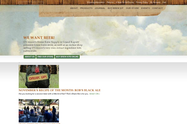 oconnorshomebrew.com site used Oconnors
