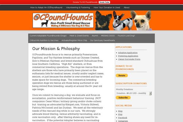 ocpoundhounds.com site used Ocph