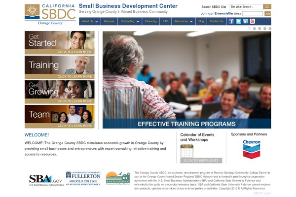 Sbdc theme site design template sample