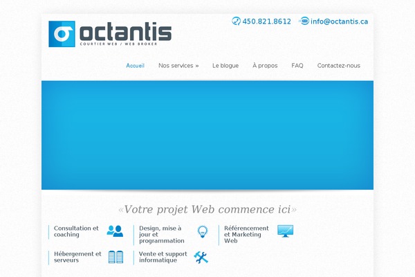 octantis.ca site used Octantis