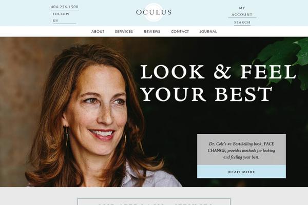 Oculus theme site design template sample