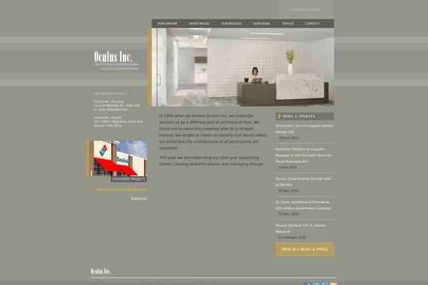 Oculus theme site design template sample