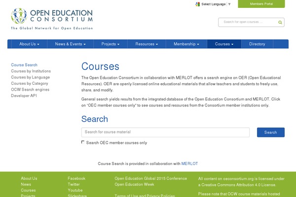 ocwsearch.com site used Ocwc-mainsite