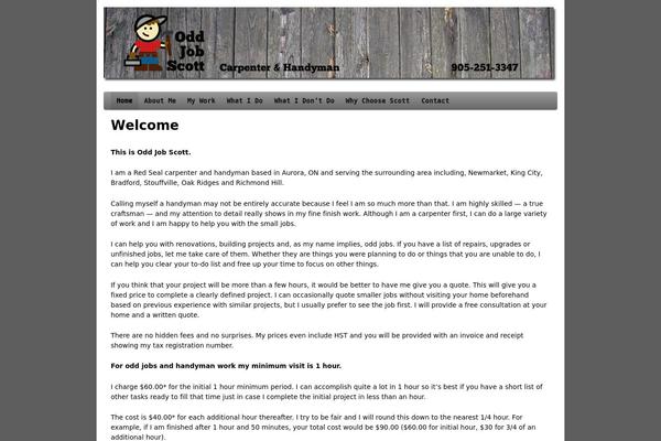 WordPress website example screenshot