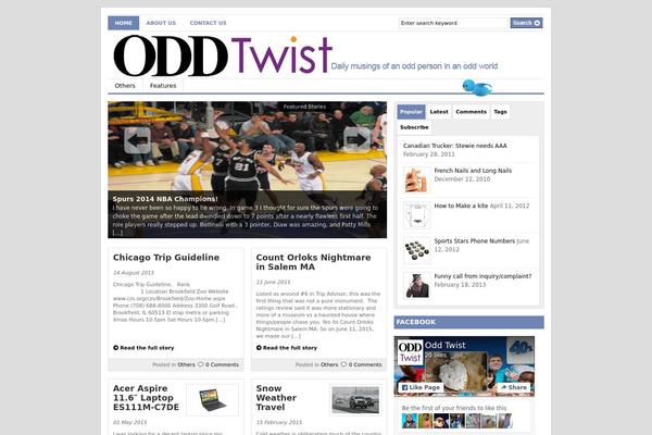 Gazette theme site design template sample