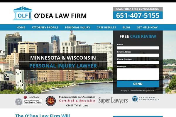 odealawfirm.com site used Odea-law