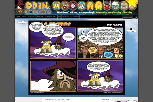 Comicpress 3c theme site design template sample