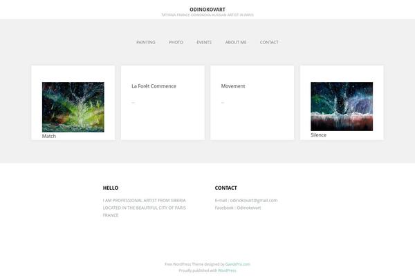 GK Portfolio theme site design template sample