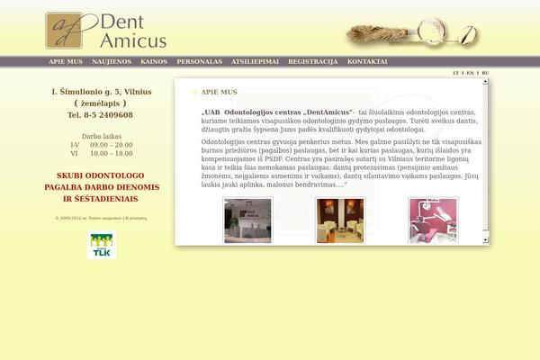 odontologijoscentras.com site used Medicus_denta